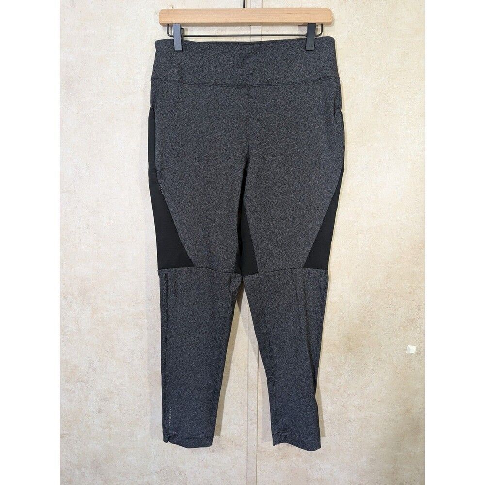 Title Nine Ascent 2.0 Tights Womens M Gray Black Hiking Trail Running Pockets - Picture 2 of 12